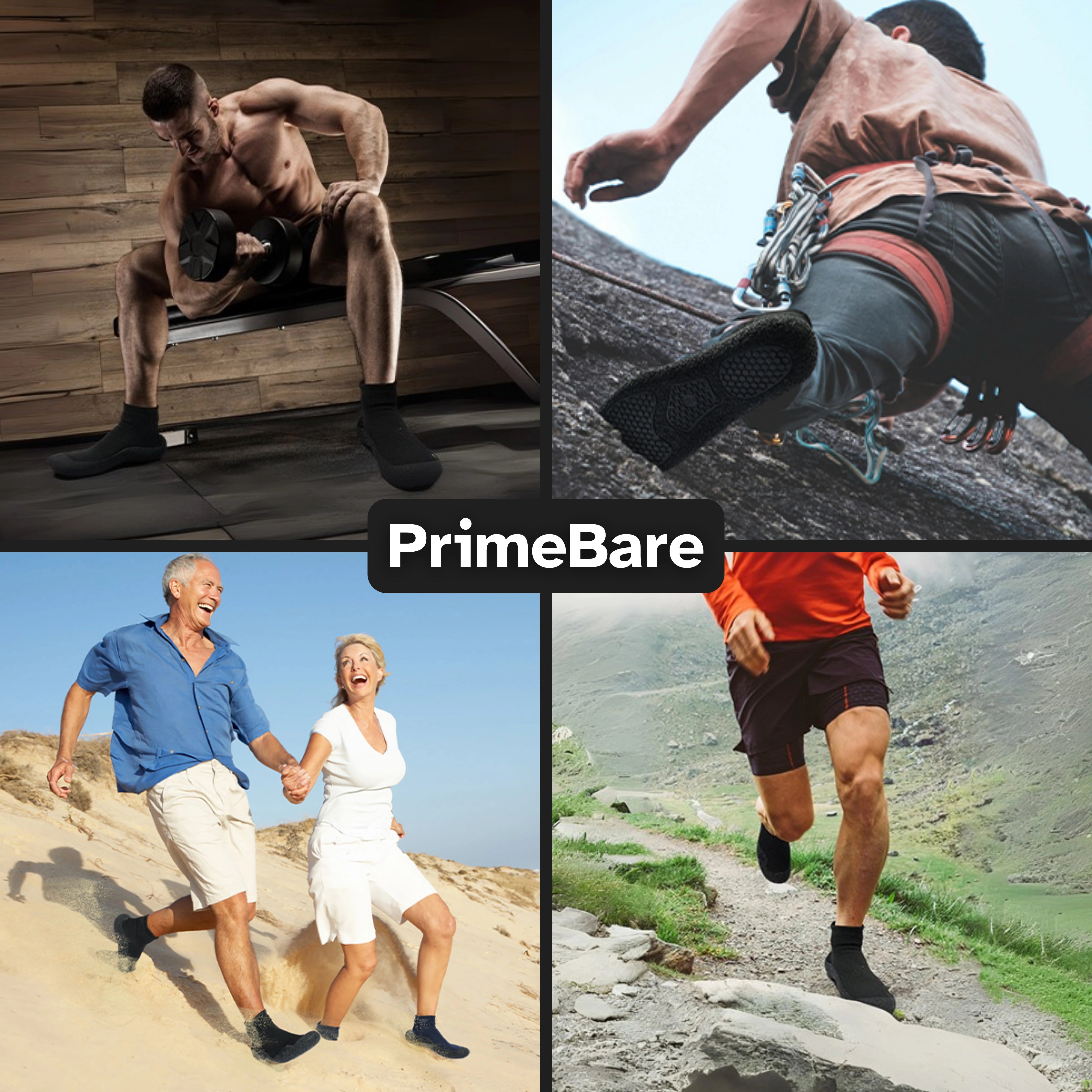 PrimeBare™ - Barefoot-Feel Sock Shoes for Posture & Ground Connection