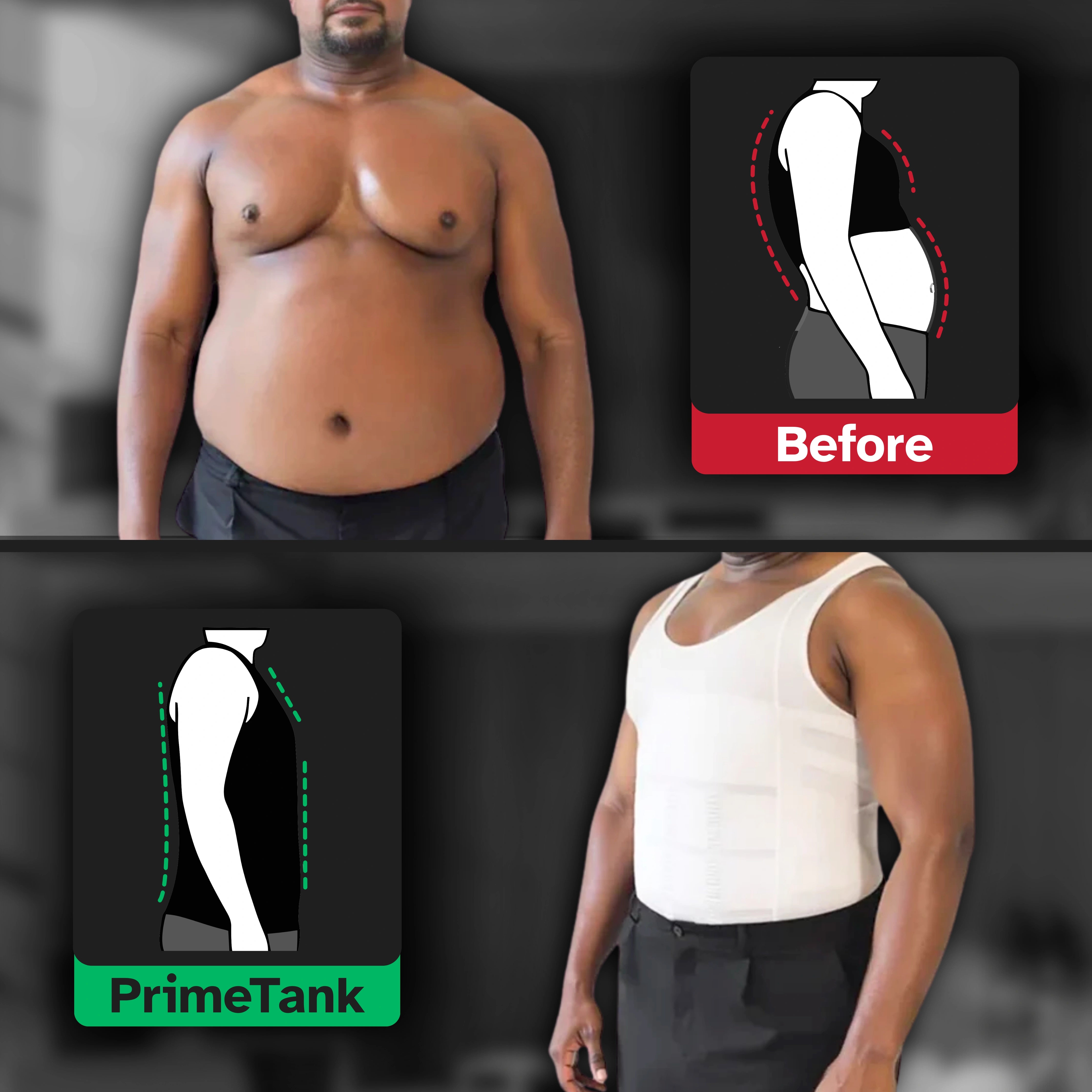 PrimeTank™ — Beer Belly & Man Boobs Destroyer