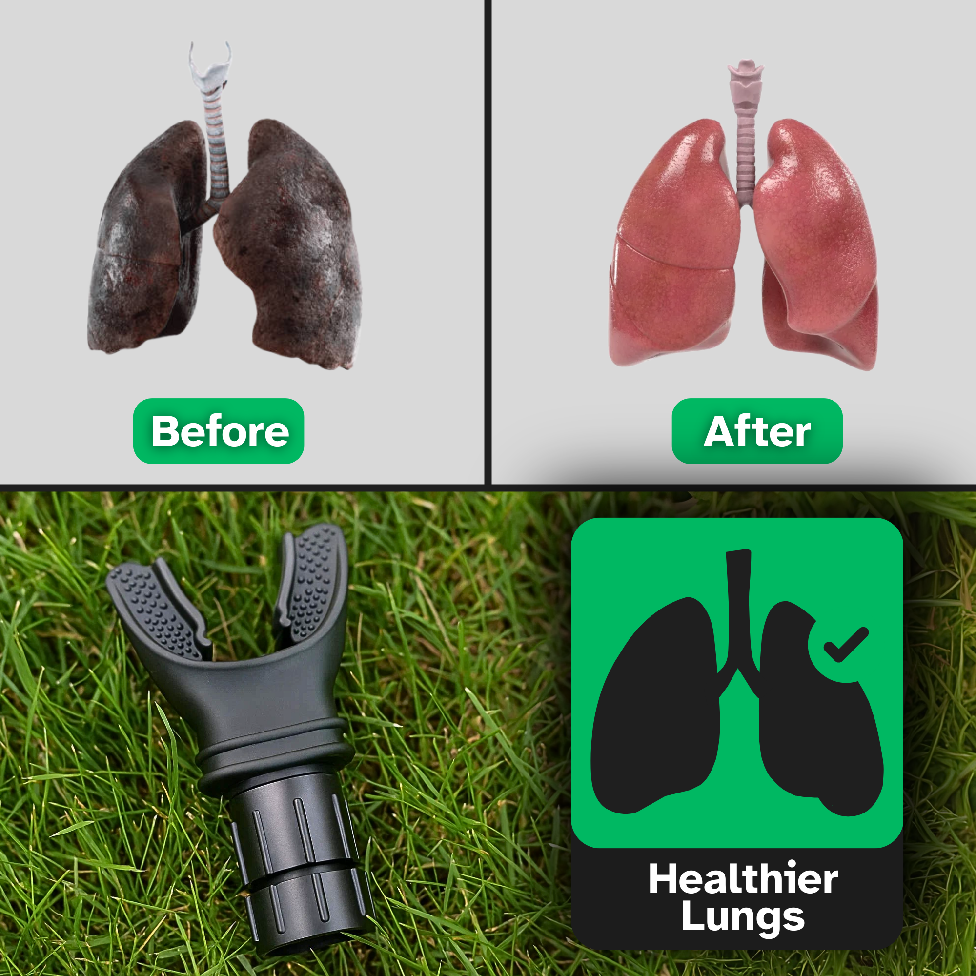 PrimeBreath™ - Breathing Trainer Device for Stronger Lungs & Better Endurance
