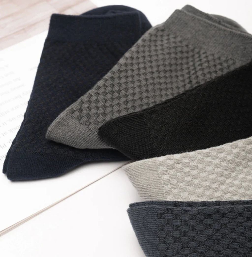 PrimeSock™ — Ultra-Breathable Bamboo Fiber Socks for All-Day Comfort (10 pieces)