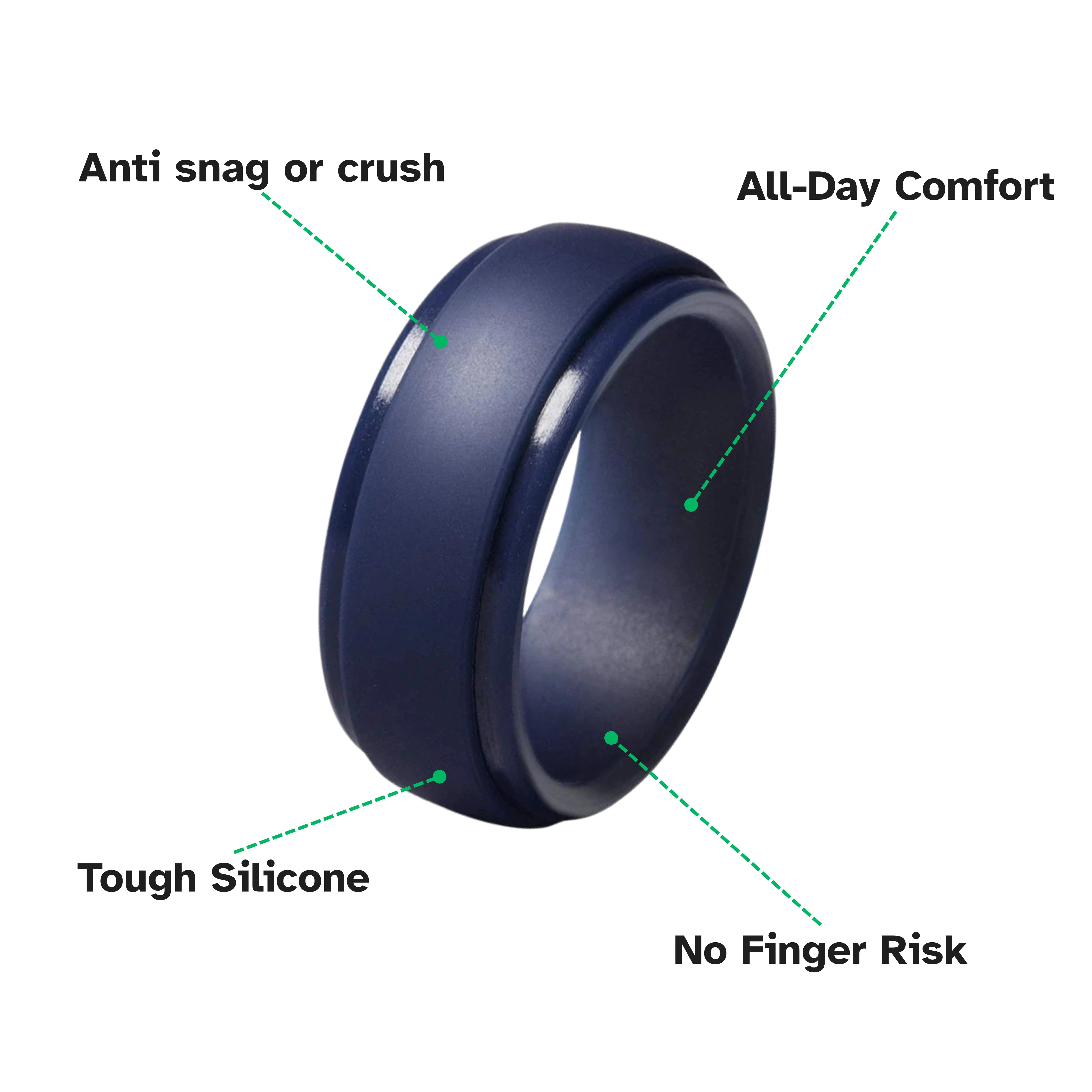 PrimeBand™ — Silicone Wedding Ring for Dads Who Can’t Wear Metal