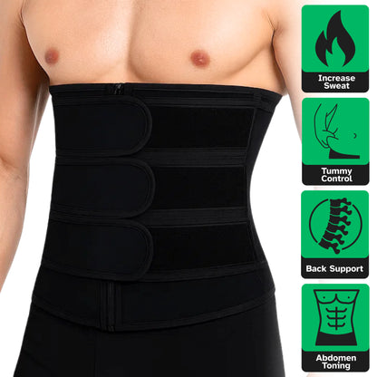 PrimeTrim™ — Waist Trimmer Belt for Sweat, Core Support & Belly Fat Burn