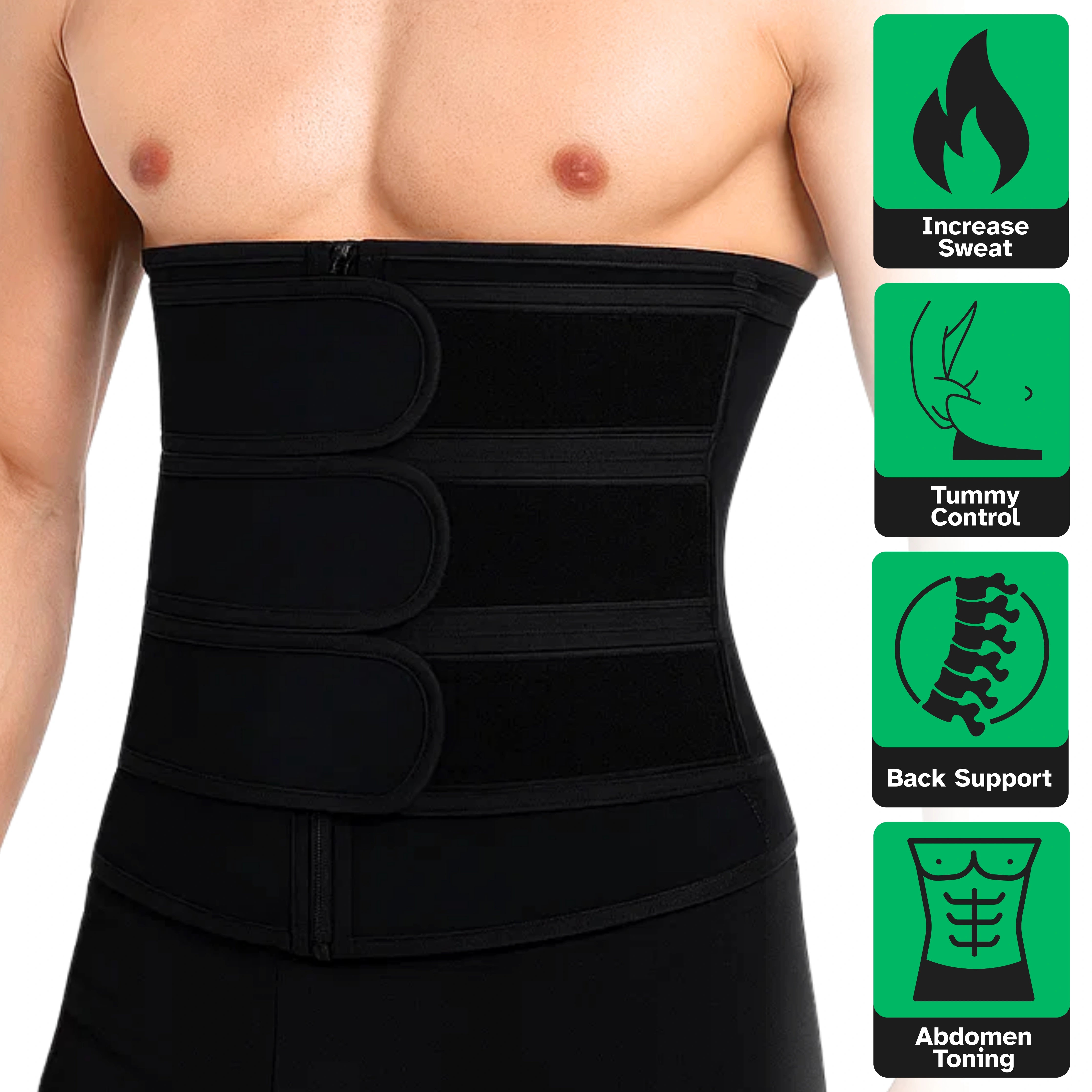 PrimeTrim™ — Waist Trimmer Belt for Sweat, Core Support & Belly Fat Burn