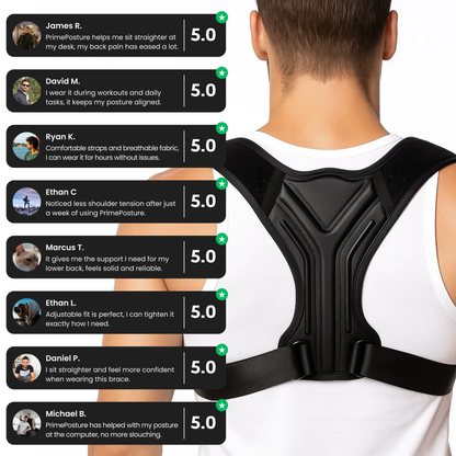 PrimePosture™ — Back Straightener Brace for Better Posture & Pain Relief