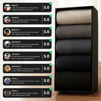 PrimeSock™ — Ultra-Breathable Bamboo Fiber Socks for All-Day Comfort (10 pieces)
