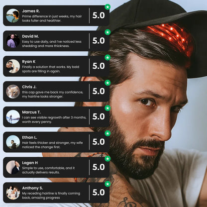 PrimeGrow™ — Red Light Therapy Cap for Hair Regrowth