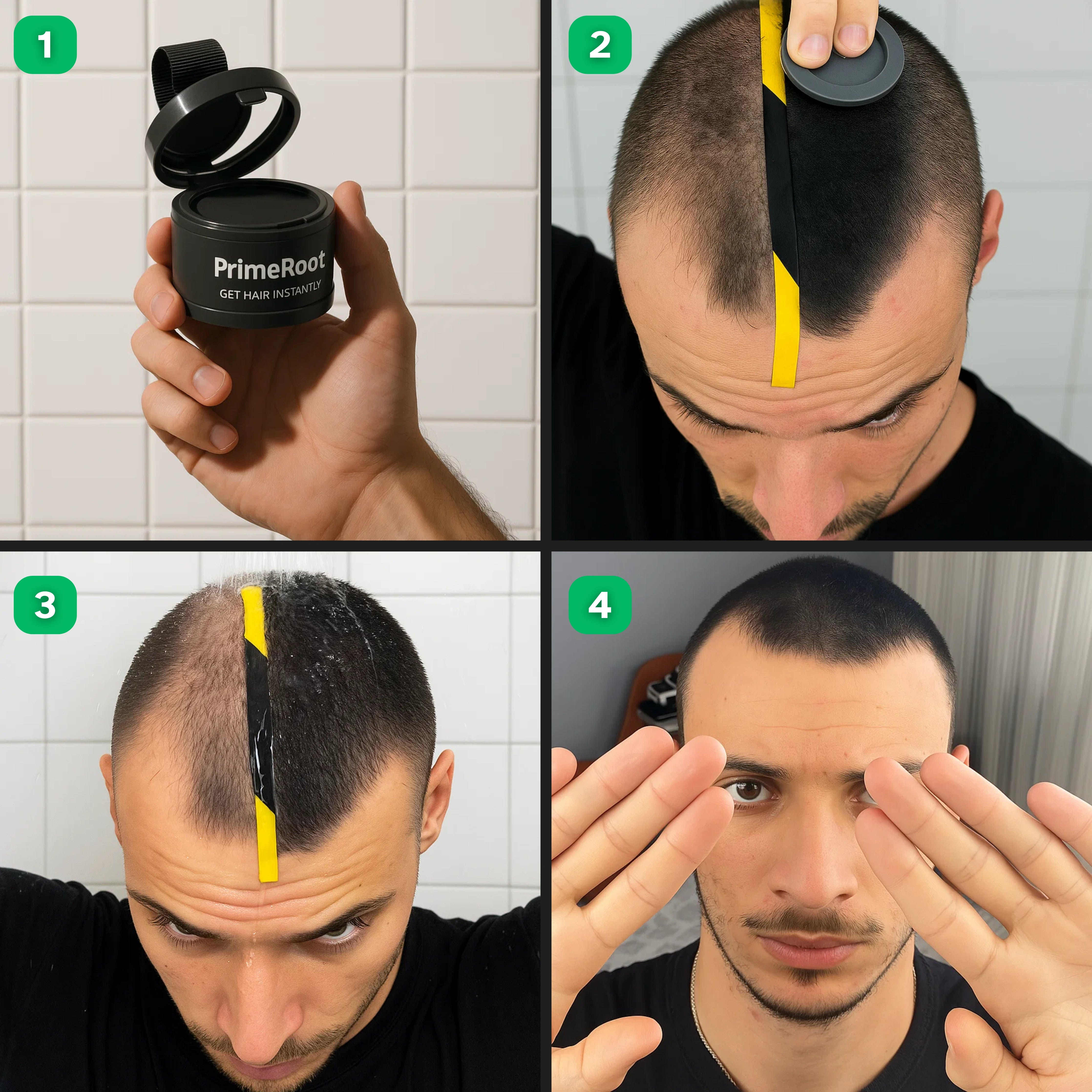PrimeRoot - Hair Root Powder for Instant Coverage & Thinning Conceal